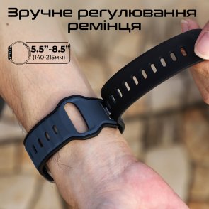 Ремінець Promate for Apple Watch 42/44/45/49 - Siliband-dc Blue (6959144067384)