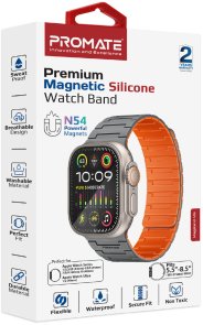 Ремінець Promate for Apple Watch 42/44/45/49mm - Magband-MS Grey (6959144067353)