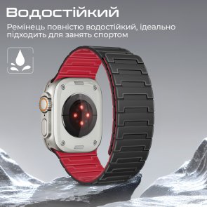 Ремінець Promate for Apple Watch 42/44/45/49mm - Magband-MS Black (6959144067339)