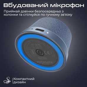 Портативна колонка Promate Punch 3W Navy (6959144065564)