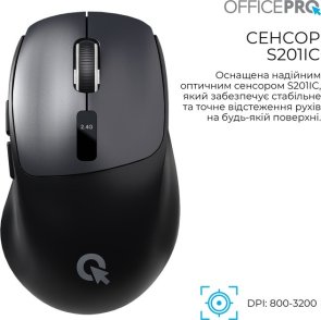 Миша OfficePro M398B Wireless Black