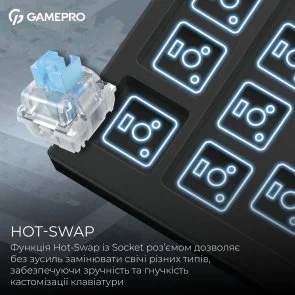 Фото: Клавіатура GamePro Genesis Asgard Valhalla Pro MK160B-D-Pro Rainy Switches Black № 8 | KTC