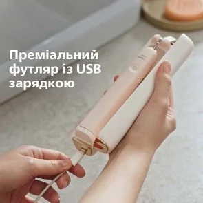 Фото: Електрична зубна щітка Philips Sonicare DiamondClean Prestige 9900 Series Cream + Travel case (HX9992/11) № 13 | KTC