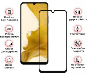Фото: Захисне скло BeCover for ZTE Blade A34 - Black (711796) № 3 | KTC