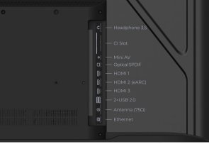 Телевізор QLED Kivi 55U820KB (Google TV, Wi-Fi, 3840x2160)