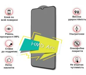 Фото: Захисне скло BeCover for HMD Arc - Black (713412) № 3 | KTC