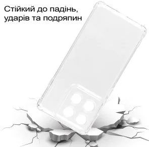 Фото: Чохол BeCover for Motorola Edge 60 Pro - Anti-Shock Clear (713806) № 7 | KTC