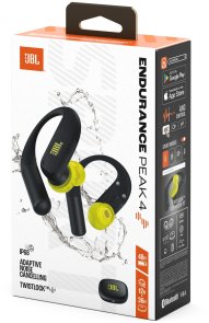 Навушники JBL Endurance Peak 4 TWS Black/Lime (JBLENDUPEAK4BLKL)