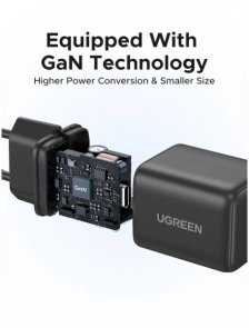 Зарядний пристрій UGREEN X512 GaN PD 20W Grey (55528)