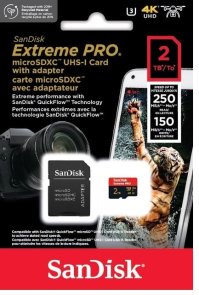 FLASH пам'ять SanDisk Extreme Pro A2 V30 Micro SDXC 2TB with adapter (SDSQXCD-2T00-GN6MA)