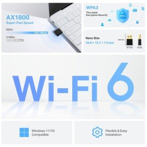 Wi-Fi адаптер TP-Link Archer TX1800U Nano
