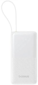 Батарея універсальна Baseus Bipow 2 Digital Display 10000mAh build-in Type-C White (P10077101213-00)