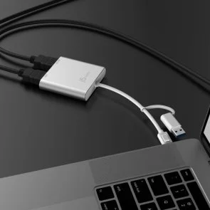 Фото: Перехідник J5create AM/Type-C / 2xHDMI (JCA365-N) № 5 | KTC