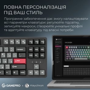 Клавіатура GamePro Asgard Ragnar MK285BK WL/BT/USB Black