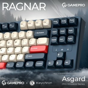 Клавіатура GamePro Asgard Ragnar MK285BL WL/BT/USB Blue