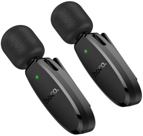 Радіосистема Hoco L15 Lightning/Type-C Black (6942007638623)