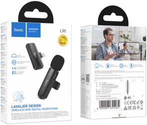 Радіосистема Hoco L20 Lightning Black (6942007655484)