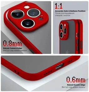 Фото: Чохол ArmorStandart for Apple iPhone 14 Pro - Frosted Matte Red (ARM64479) № 3 | KTC