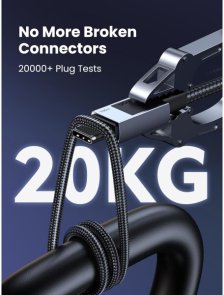 Кабель USB (Type-C/Type-C) 3м, Ugreen L512, 100W, Grey