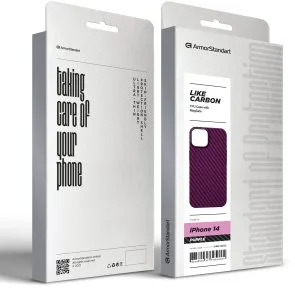 Фото: Чохол ArmorStandart for Apple iPhone 14 - LikeCarbon MagCase Purple (ARM69202) № 5 | KTC