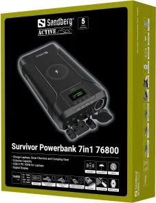 Фото: Батарея універсальна Sandberg Survivor 76800mAh 120W Black (421-15) № 7 | KTC