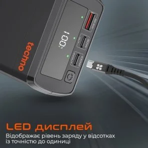 Фото: Батарея універсальна Techno PDC130 38000mAh 130W Black № 5 | KTC