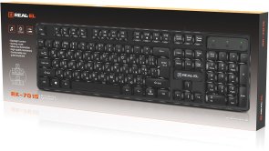 Клавіатура, REAL-EL RK-7015 USB, Black