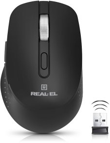 Миша Real-EL RM-380W Wireless Black (EL123200057)