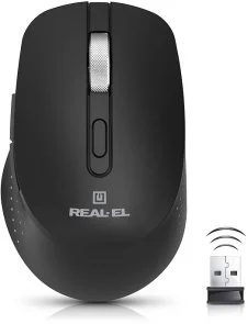 Фото: Миша Real-EL RM-380W Wireless Black (EL123200057) № 2 | KTC