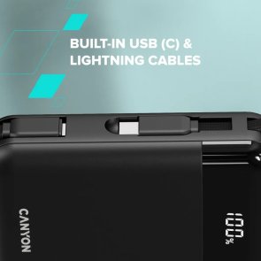 Батарея універсальна Canyon OnPower 104 10000mAh 22.5W Built-In USB-C (CNS-CPB104B)