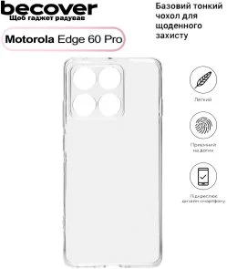 Фото: Чохол BeCover for Motorola Edge 60 Pro - Transparancy (713775) № 3 | KTC