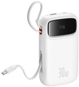 Батарея універсальна Baseus QPow2 20000mAh 30W White (P10055009213-00)