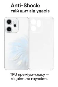 Фото: Чохол BeCover for Oppo Reno 14 / 14FS 5G - Anti-Shock Clear (713816) № 3 | KTC