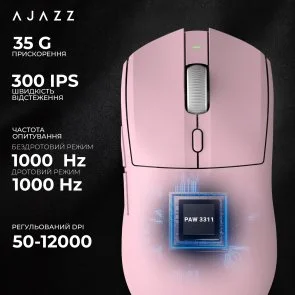 Фото: Миша Ajazz AJ139 V2 MC WL/BT/USB Pink (AJ139-V2-MC-Pink) № 12 | KTC
