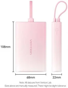 Фото: Батарея універсальна Vention FHZL0 10000mAh 22.5W Gradient Blue № 16 | KTC