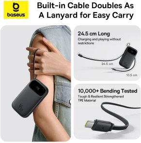 Батарея універсальна Baseus EnerFill FC31 Bipow2 Pro 20000mAh 45W Black (E0028D00)