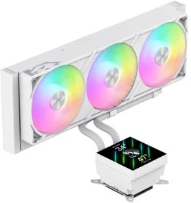 Фото: Система рідинного охолодження Gamemax GLACIER 360 LCD WH № 2 | KTC