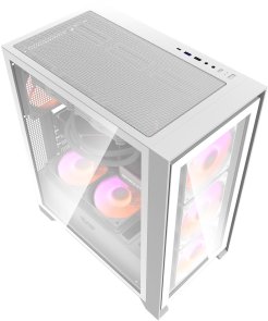 Корпус DARKFLASH DRX70 Glass White with window (DRX70 GLASS WHITE)