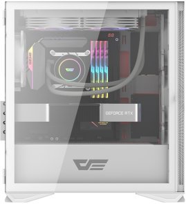 Корпус DARKFLASH DLM200 White with window (DLM200 WHITE)