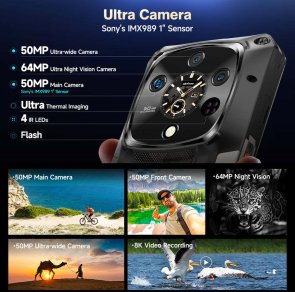 Смартфон Ulefone Armor 28 Ultra Thermal 16/1TB Epic Black (6975326668231)