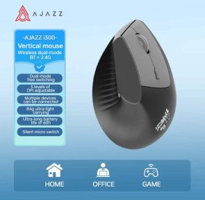 Мишка, Ajazz i300 WL/BT, Black