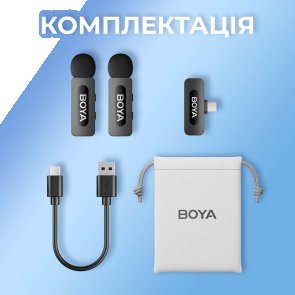Радіосистема BOYA BY-V20 Type-C Black