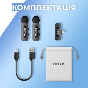 Фото: Радіосистема BOYA BY-V20 Type-C Black № 17 | KTC