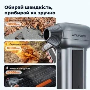 Фото: Акумуляторний турбокомпресор (повітродувка) Wolfbox MegaFlow 100 (MF100) № 11 | KTC