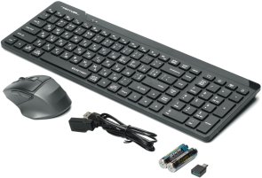 Клавіатура, комплект A4tech FG2400 Air2 Black (FG2400 Air2 (Black))