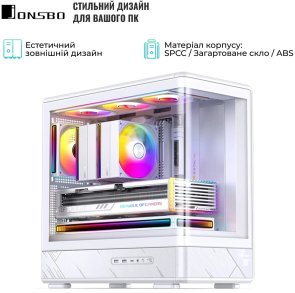 Корпус Jonsbo D200 White with window