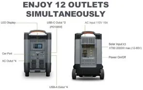 Фото: Зарядна станція Allpowers R4000 4000W 3456Wh (R4000) № 7 | KTC