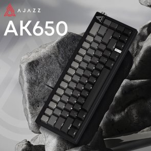 Клавіатура Ajazz AK650 Day Dream Switches ENG/UKR USB Gradient Black/Grey (AK650-DD-BG)