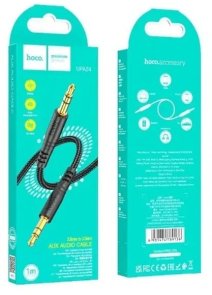 Кабель Hoco UPA24 Jack 3.5mm / Jack 3.5mm Black (6931474789136)