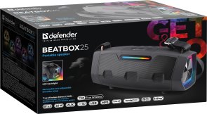 Портативна колонка Defender Beatbox 25 Black (65325)